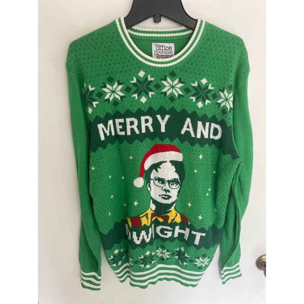 The Office Merry and Dwight adult Christmas sweater size S